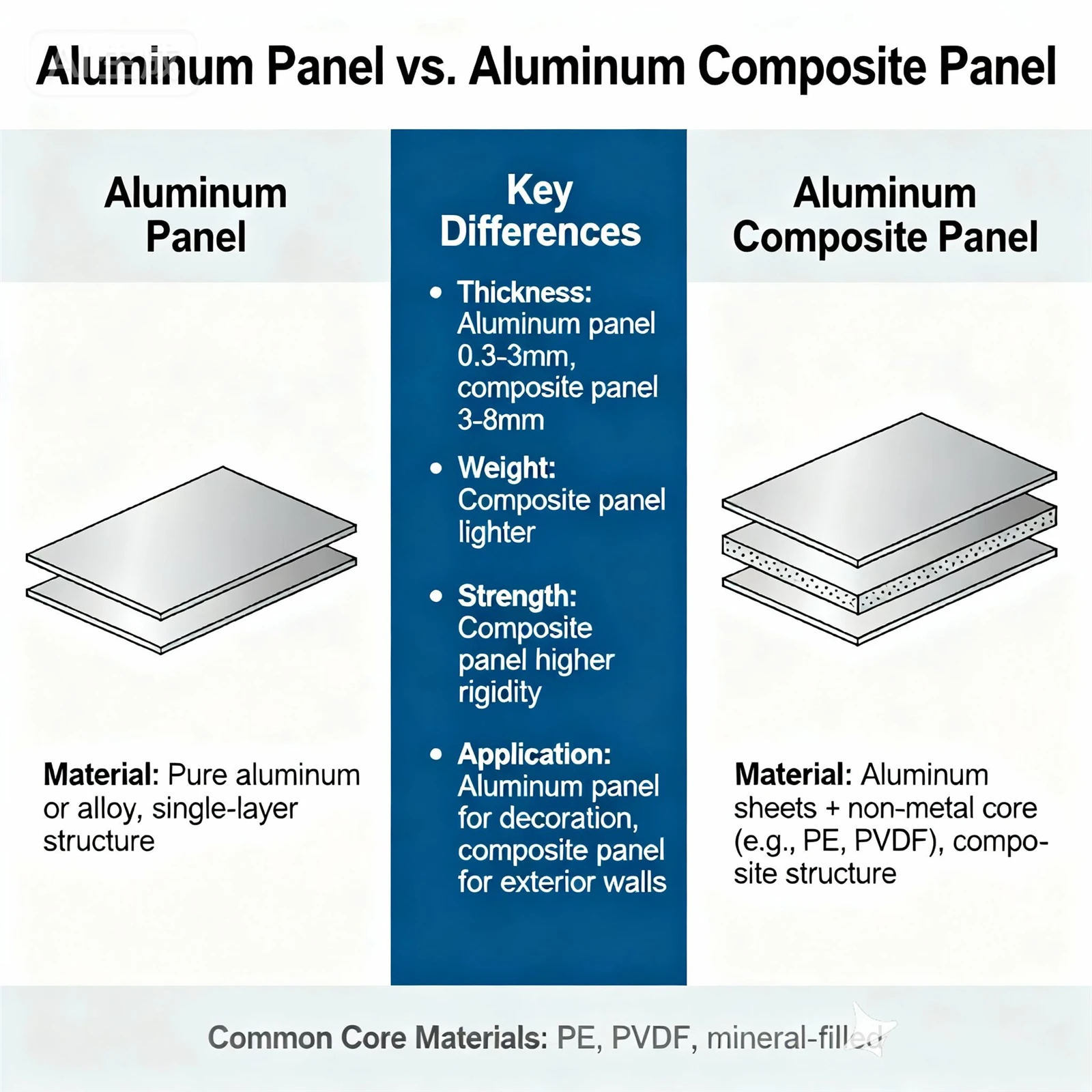 Residential Aluminum Panel vs ACP Residential Aluminum Panel vs ACP